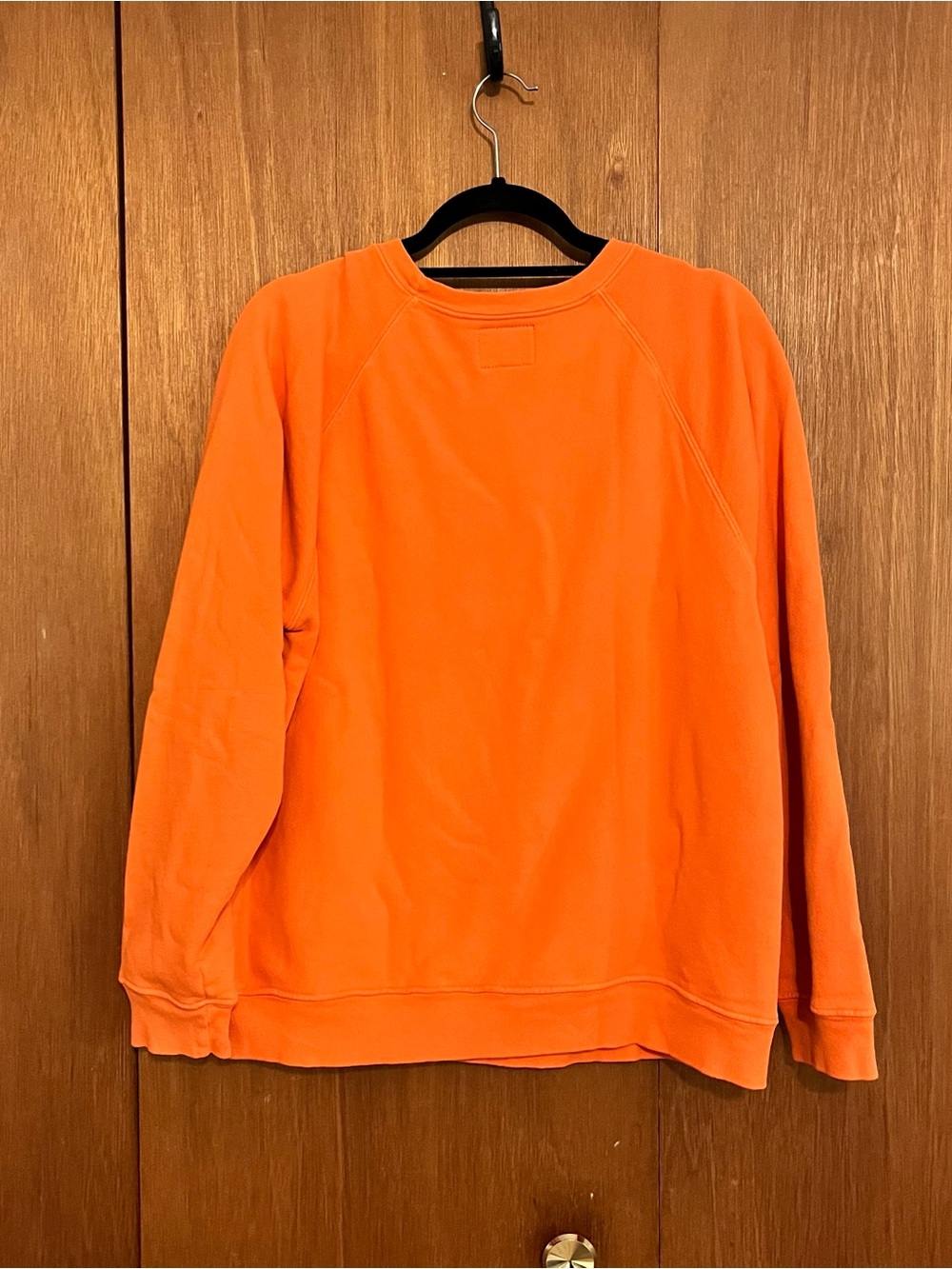 Retrobrand Detroit City Tennis Club Orange Crewneck Sweater, S - Picture 2 of 4